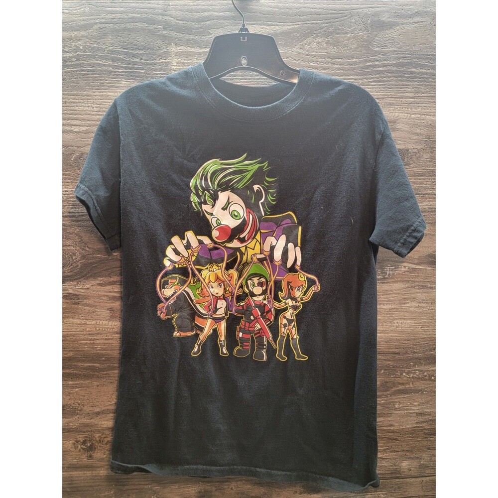 Super Mario Bros. x Suicide Squad T-Shirt Sz Medium 1Up Box Exclusive